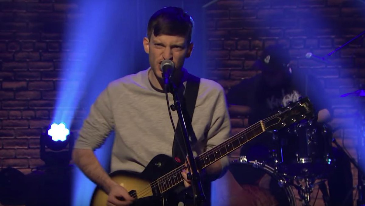 consequence's tweet image. Watch PUP make their late-night TV debut on @LateNightSeth: cos.lv/dsv530o8hZ2