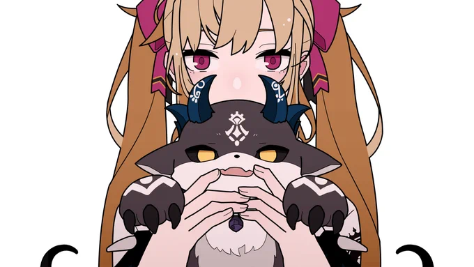 お嬢様とコアラと大福
#リオンあーと #でびるさまにささげるえ #しいなーと 