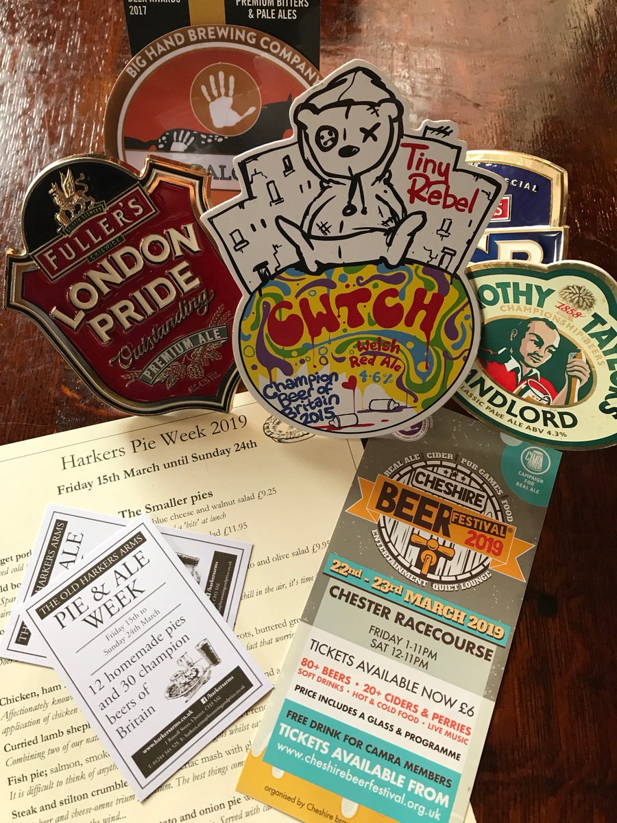 What are you plans this weekend <a href="/CheshireAleFest/">CheshireBeerFestival</a> @Fullers <a href="/BigHandBrewing/">Big Hand Brewing Co</a> <a href="/tinyrebelbrewco/">Tiny Rebel</a> <a href="/TimothyTaylors/">Timothy Taylor's Brewery</a> <a href="/SalopianBrewery/">Salopian Brewery</a> <a href="/rudgatebrewery/">Rudgate Brewery</a> <a href="/HawksheadBrewer/">Hawkshead Brewery</a> <a href="/weetwoodales/">Weetwood - Cheshire's Brewery & Distillery</a> <a href="/CRBrewery/">Castle Rock Brewery</a> <a href="/OakhamAles/">Oakham Ales</a> #12homemadepies #pastrycoma #allthepies #allthebeers