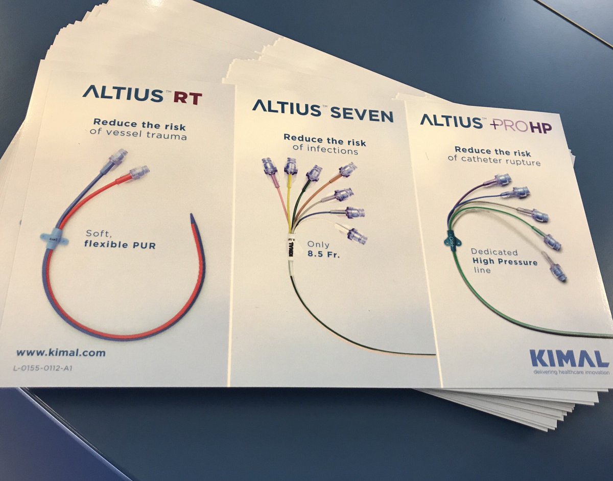 KimalPlc's tweet photo. It’s already Thursday and #isicem19 is almost over! Come and see us on stand 1.47 to learn more about reducing #cvcrisks with our range of CVCs and our acute renal catheters https://t.co/0rSK41OHHW