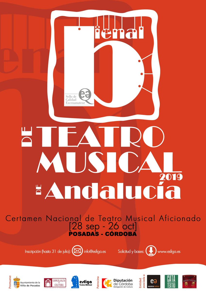 EsfigaTM's tweet photo. La Bienal de Teatro Musical de Andalucía abre su plazo de inscripción con importantes novedades https://t.co/ewE66nibIP https://t.co/Qhf7FiwUEx