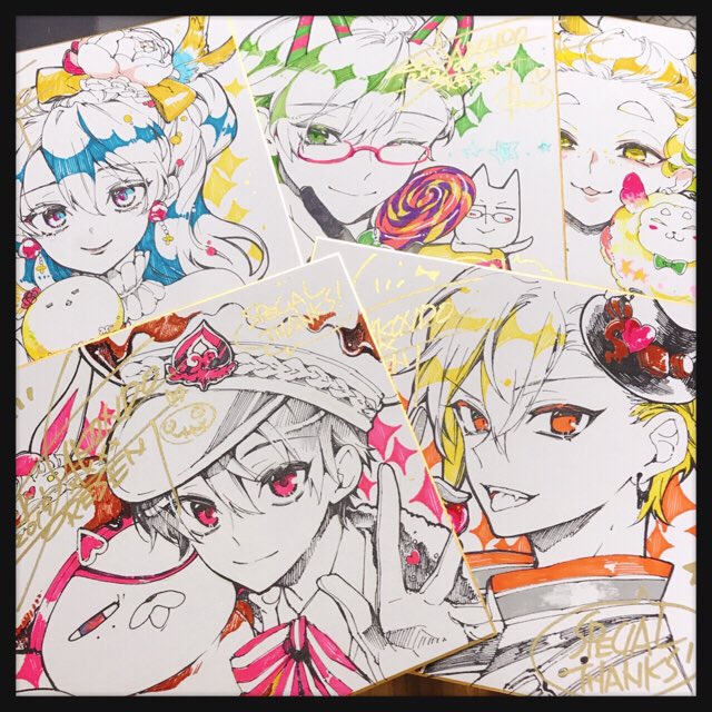 左近堂 絵里 桃組巻発売 Twitterissa Dmmスクラッチ 桃組のwチャンス賞で当選された方にお届けしたサイン色紙です スクラッチのスイーツ衣装で描かせて頂きました