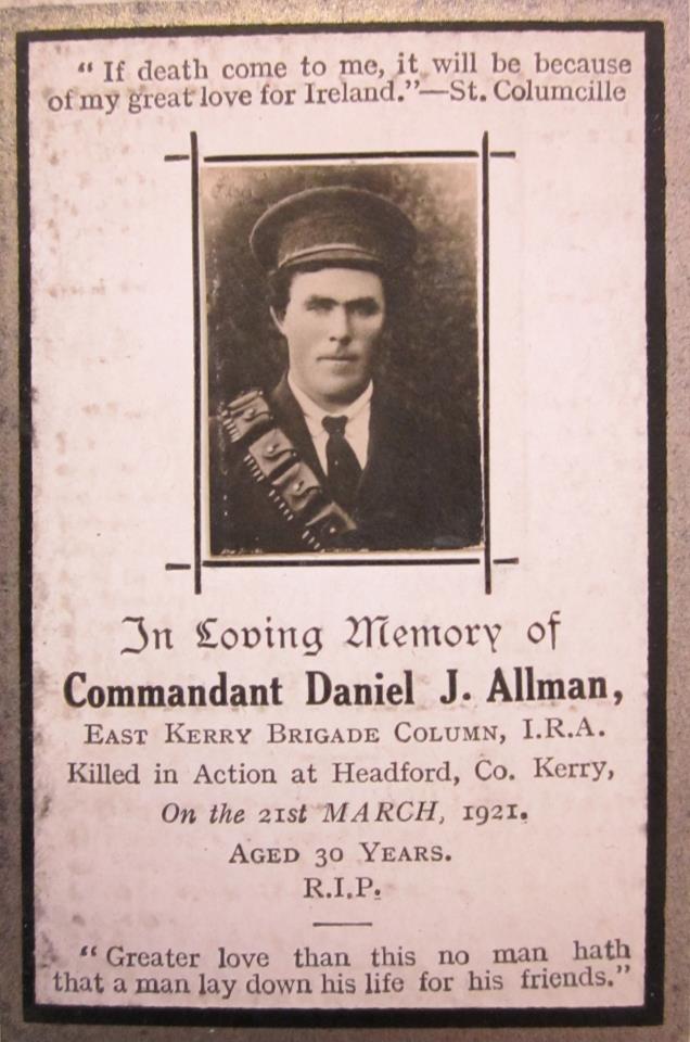 #OnThisDay 1921 Thirty IRA Volunteers from Kerry ambushed a train carrying soldiers from the Royal London Fusiliers at Headford train station. Although evenly matched, the IRA killed 8 &amp; wounded 12 but lost 2 themselves including their Commandant, Daniel Allman
#Ireland #History
