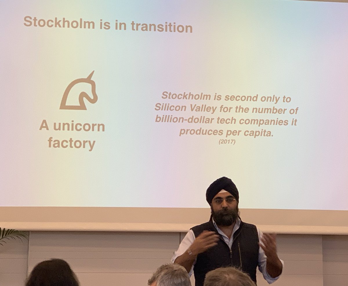 #IndyJohar ”Stockholm is in transition - a unicorn factory”. <a href="/ViableCities/">viablecities</a> co-organising #mental.futures workshop - emmotional, contextual and collaborative intelligence  <a href="/DarkMatterLabs/">Dark Matter Labs</a> <a href="/openlabsthlm/">OPENLAB</a> <a href="/RISEsweden/">RISE</a> <a href="/forsakringar/">Länsförsäkringar</a> <a href="/vinnovase/">Vinnova</a>