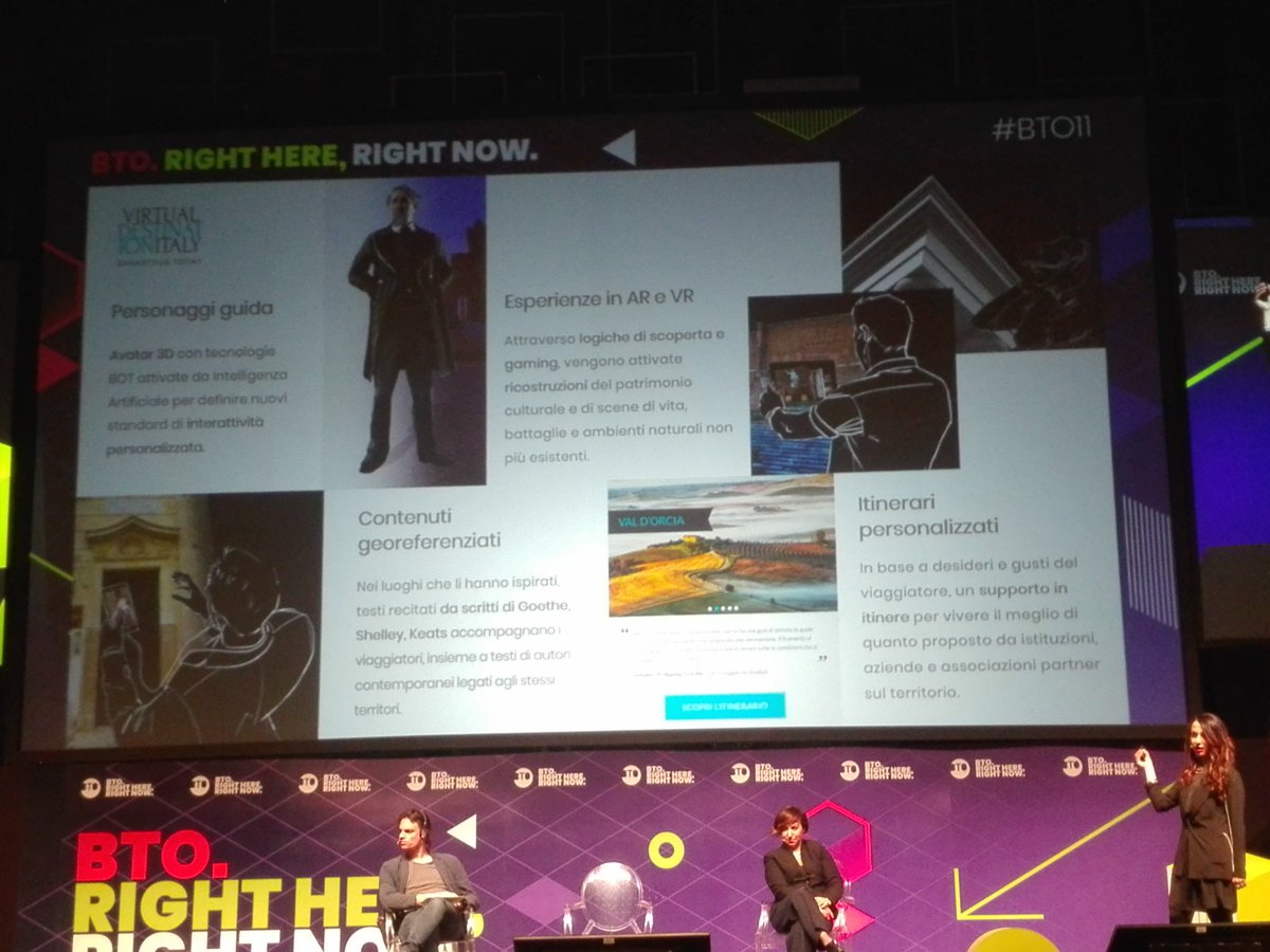 Space_spa's tweet photo. Il racconto del progetto di ricerca #VirtualDestinationItaly, di cui siamo partner con @ettspa, raccontato da @Adele_Magnelli a #BTO11 : un sorprendente Gran Tour, dal 700 ai giorni nostri https://t.co/npNT3PHVRf