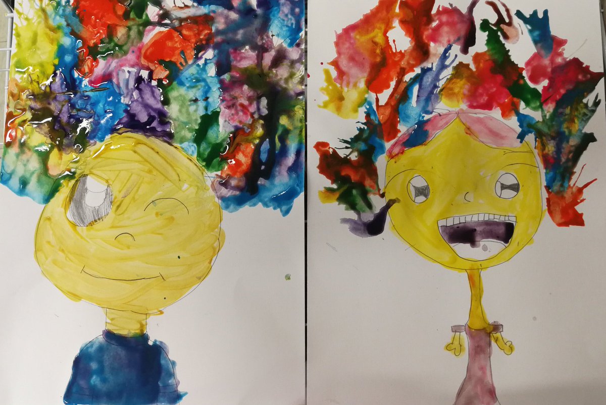 How beautiful are these artwork?😍 Blow art by MP1 students #colourrushCCA #HIS_learning
