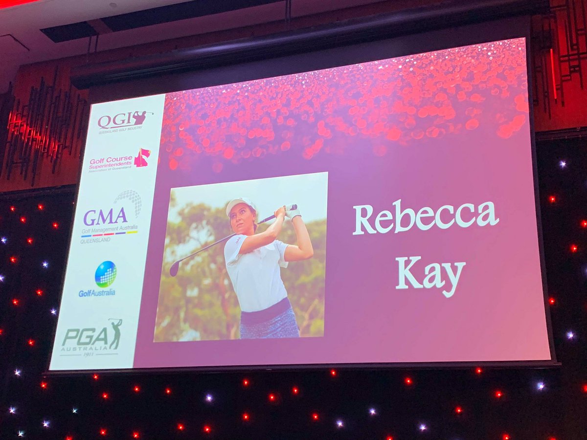 GolfAustQLD's tweet photo. Big congratulations to the Female and Male Amateur Golfers of the Year (both of who could not be present), Becky Kay and Shae Wools-Cobb 👏👏👏                              #QGIawards
#golf #queensland #GrowTheGame https://t.co/iF2LkeHl9D