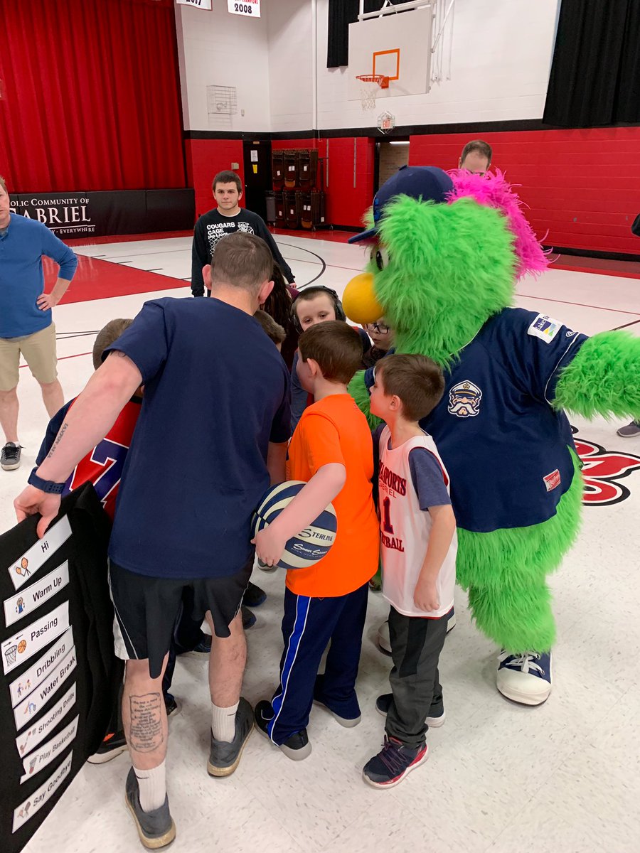 Got some practice in with Special Sports at St Gabriel School last night. Getting ready for mascot night with the <a href="/cavs/">Cleveland Cavaliers</a> next season!