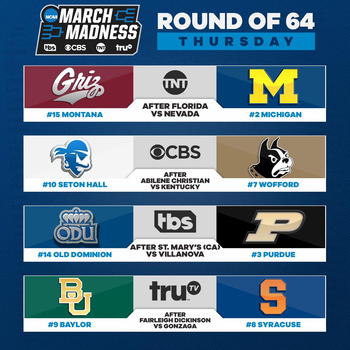 March Madness TV on Twitter "March Madness. ALL. DAY. LONG.…