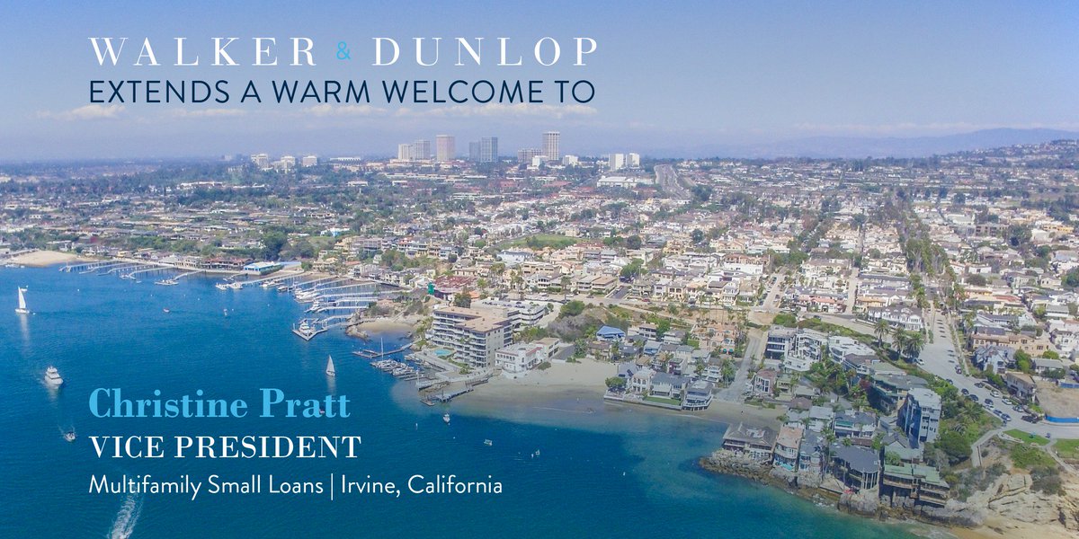 WalkerDunlop's tweet photo. Christine Pratt will be joining W&D as a Vice President in our small loans team, bringing extensive #multifamily experience having previously served as a member of Freddie Mac's Small Balance Loan production team. https://t.co/MPqeM4fbAi
#WelcometoWalker #WorkatWalker #CRE https://t.co/7lNx483JeS