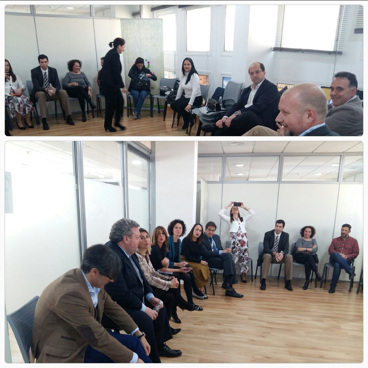 HerAlmudena's tweet photo. Iniciando la Conversación de #workspaces, la mayor representación de los espacios de trabajo flexibles de Sevilla 👏👏 @ProWorkSpaces en #Workify https://t.co/XyNiM1mLFd