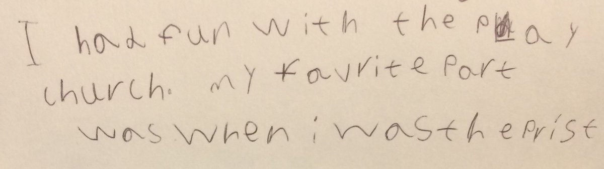 EdinDioYouth's tweet photo. A child's enthusiastic feedback on @EdinDiocese's Play Church - read the full story here: https://t.co/Db3aG2xdYp #piskyyouth #Edinburgh #PlayChurch https://t.co/p3qvuSReJr