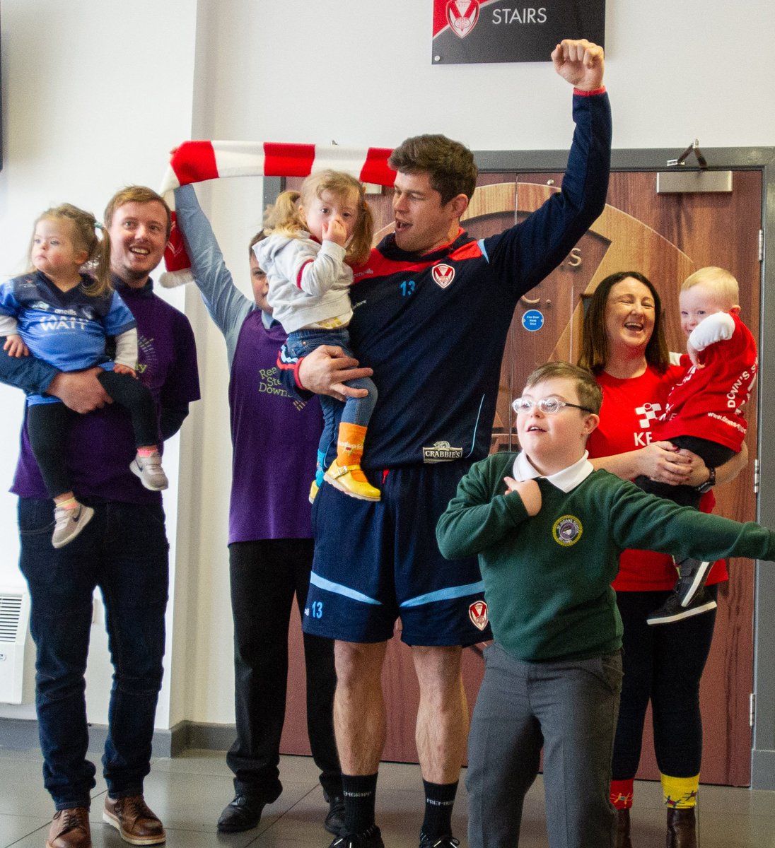 CommunitySaints's tweet photo. Today, we were delighted to invite @readysteadydown to The @twstadium to meet and greet with the players! 🏉

We would like to thank all that attended today!  #DownSyndromeAwarenessDay 🙌⭐️ https://t.co/izmpfIJdhL