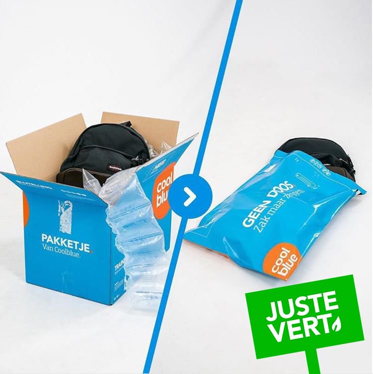 Au lieu d'utiliser des boîtes, nous emballons nos sacs à dos dans des... sacs. Sac change, quoi. #chaquejourunpeuplusvert
