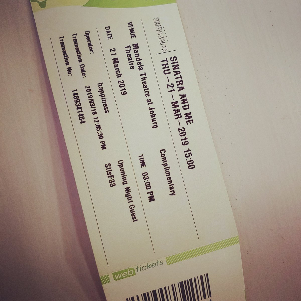 So excited to see the show Sinatra and Me at tge <a href="/joburgtheatre/">Joburg Theatre</a>! #DadandDaughterDate #JoburgTheatre #SinatraAndMe #Sinatra