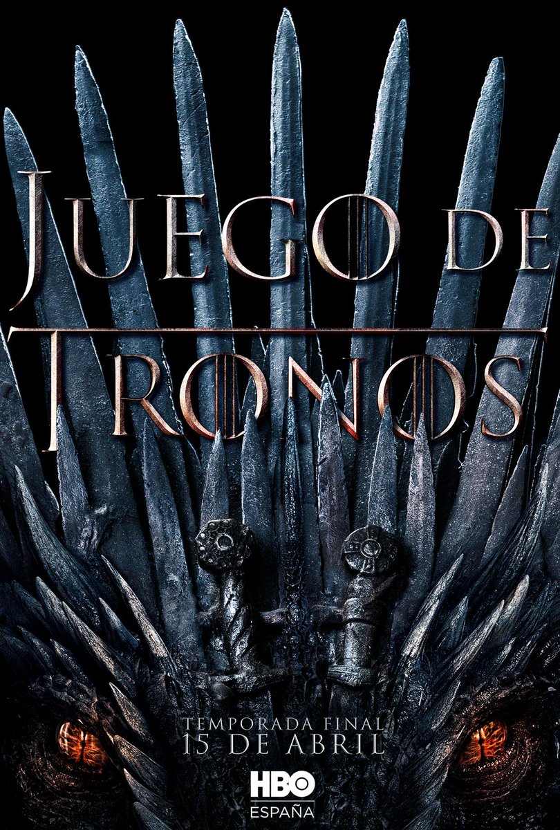 La temporada final de #JuegoDeTronos ya tiene cartel oficial.

--
Haz RT y entra en el sorteo de una entrada doble para la premiere de la T8 en Madrid. Tienes hasta las 23.59h del 24/03. En cine y series, #ElTronoEsNuestro ➕ go.vodafone.es/cartelgot