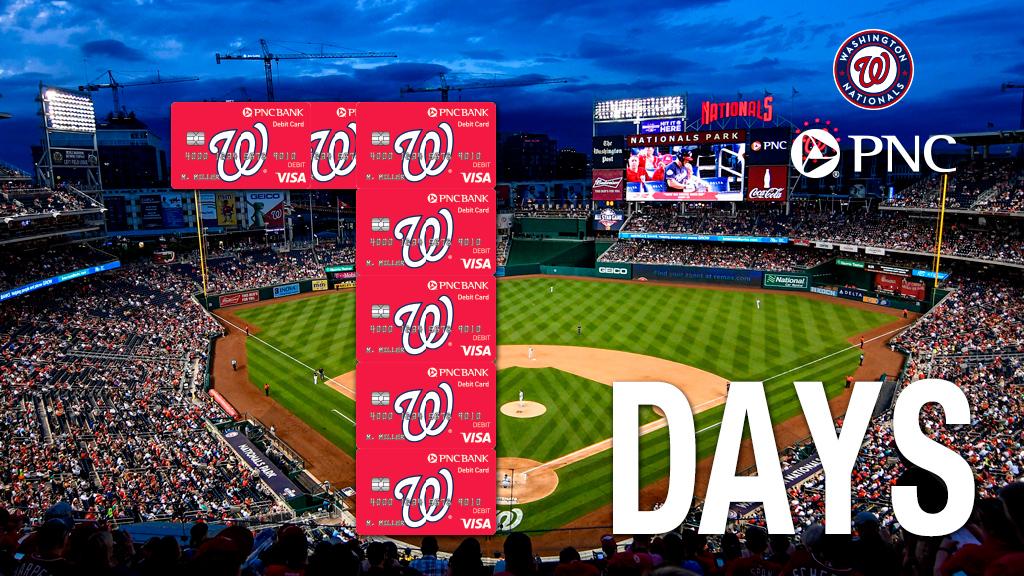 Nationals's tweet photo. The 7-Day Countdown to #OpeningDay is ON! RT for a chance to win tickets to Opening Day thanks to @PNCBank!

🔗 // https://t.co/MUY93yvkac https://t.co/WmG9gJzuJM