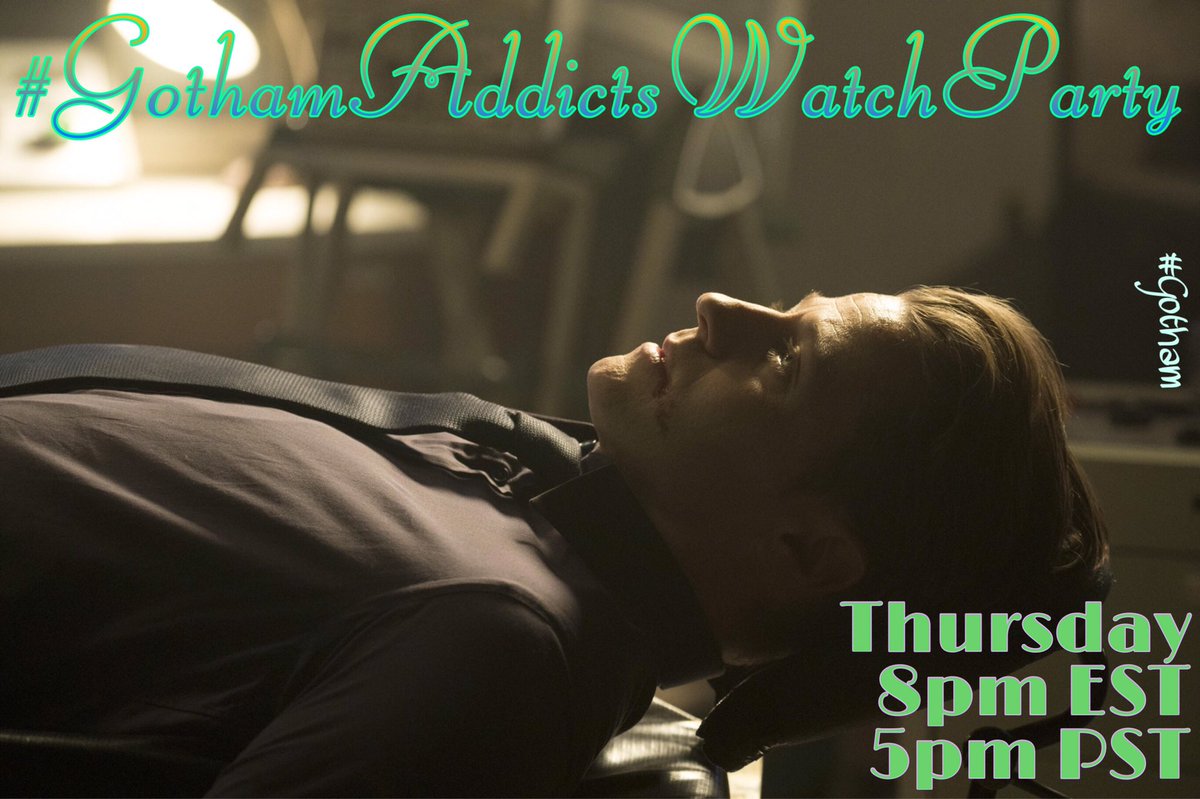 PaisleyClover's tweet photo. #Gotham Day is here again! Join the @GothamAddicts #GothamAddictsWatchParty, tonight at 8pm EST/5pm PST on FB at https://t.co/oHSWqiAvN4. @Gotham @SeanPertweeFans @GothamTVPodcast https://t.co/vLkSm9jUBw