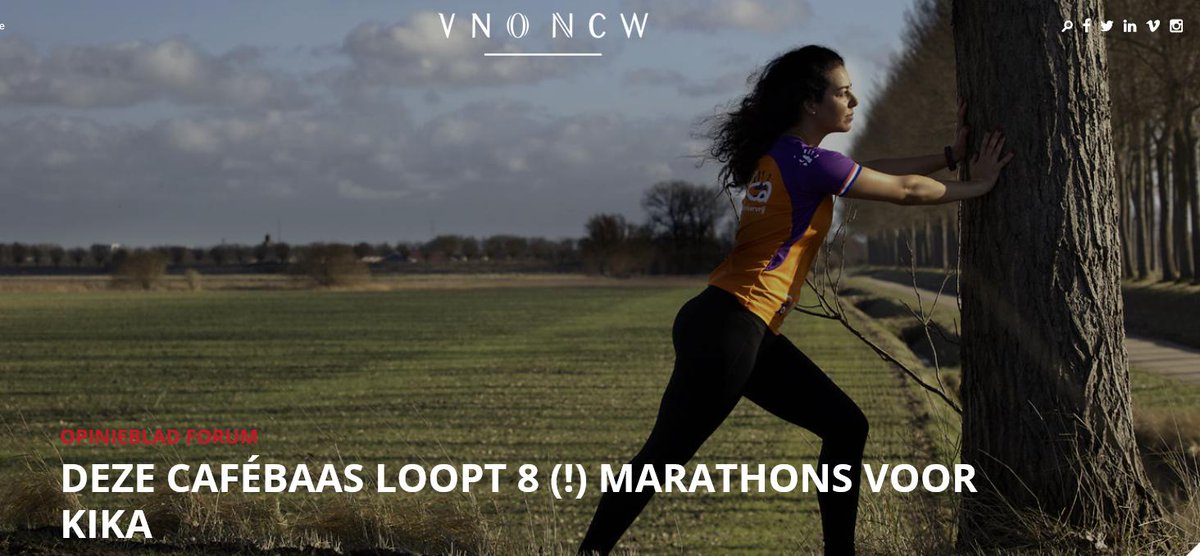 KHN's tweet photo. Deze cafébaas, Roxanne Machielse, eigenaar van café de Pompe in #Goes loopt 8 (!) marathons voor #Kika - https://t.co/1hPnGfGtS5 #inspiratie #HorecaPower https://t.co/A6kvYkNw0Q