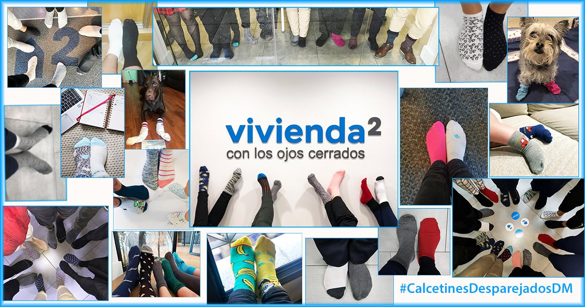 Hoy #DiaMundialdelSindromedeDown en vivienda2 nuestros calcetines nos muestran que ser diferentes no significa que no podamos caminar juntos 🚶♂️🚶♀️#CalcetinesDesparejadosDM
Gracias a la preciosa iniciativa de @DownMadrid
