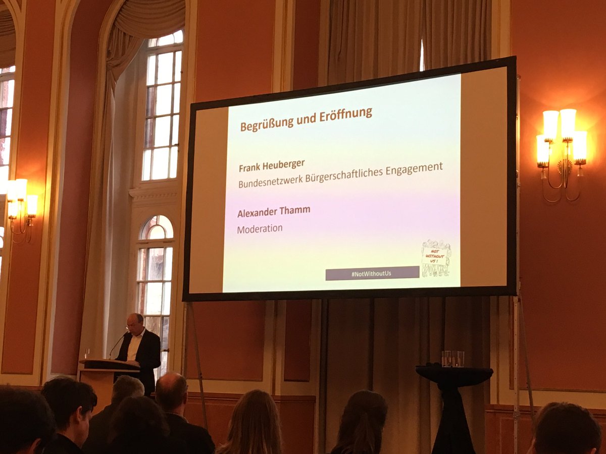 FHeuberger <a href="/BBE_Europa/">BBE-Europa</a> warnt zur Eröffnung der Konferenz #NotWithoutUs vor dem “shrinking space” der Zivilgesellschaft in Deutschland 
➡️ <a href="/Attacd/">Attac Deutschland</a> ➡️ <a href="/Umwelthilfe/">Deutsche Umwelthilfe</a> 

<a href="/IEP_Berlin/">Institut für Europäische Politik</a> <a href="/NetzwerkEBD/">Europäische Bewegung</a> <a href="/EuropaUnionBE/">Europa-Union Berlin 🇺🇦</a> <a href="/EuropaUnionDE/">@europaunion.bsky.social</a> <a href="/polis180/">Polis180</a> <a href="/JEF_de/">@jef-deutschland.bsky.social</a> <a href="/PulseofEurope/">@PulseofEurope</a> <a href="/EuProBerlin/">Europa-Professionell</a>