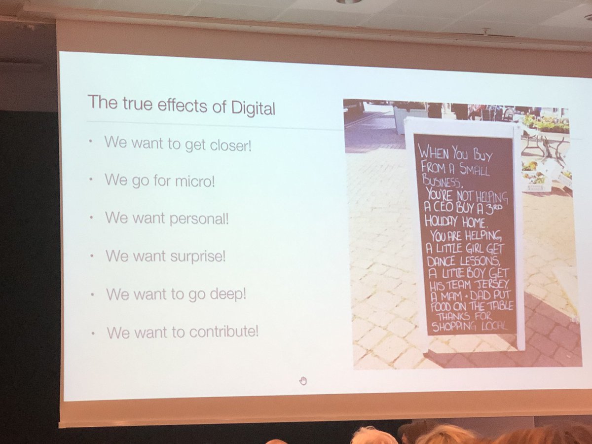 mia2andersson's tweet photo. Food for thoughts at #NBTS2019
Shop local truly can make a difference! https://t.co/B1nK4U50XS