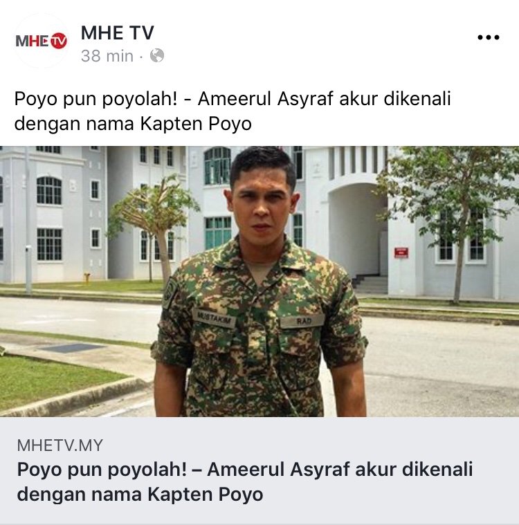 AmeerulAsyraf's tweet photo. Kadet , @deegunrahman said that KAPTEN KIM is KAPTEN POYO KADET . PERMISSION TO SAY POYO BACK TO @deegunrahman KADET ? . Thanks for the write up @mhetv.my 🖤🖤🖤👊🏾👊🏾👊🏾 #kaptenkim #teamkaptenkim #mhetv #leftenanzana #tv3 #dramasangat #jspictures #alhamdulillah https://t.co/NYGRzJ2x4J