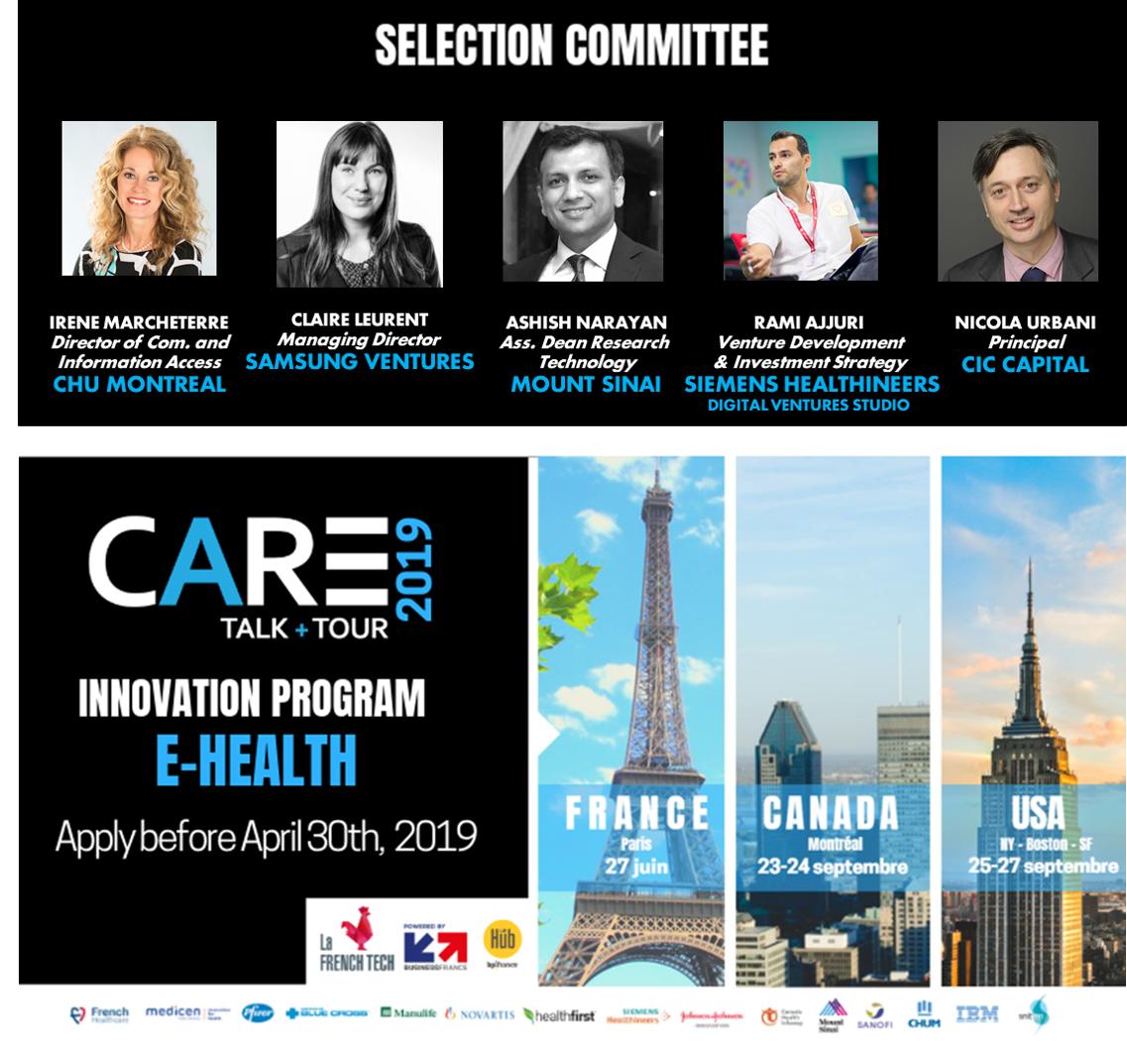 📅 30/04 #entrepreneurs #santédigitale Présentez votre innovation devant les grands comptes USA/CANADA via le prog.  #CARE2019! <a href="/Pole_Medicen/">Medicen Paris Region</a> @BpifranceHub  <a href="/eHealthTech_Fr/">France eHealthTech</a> 👉bit.ly/2pxl8k5 👩‍💻cecile.jupin@businessfrance.fr