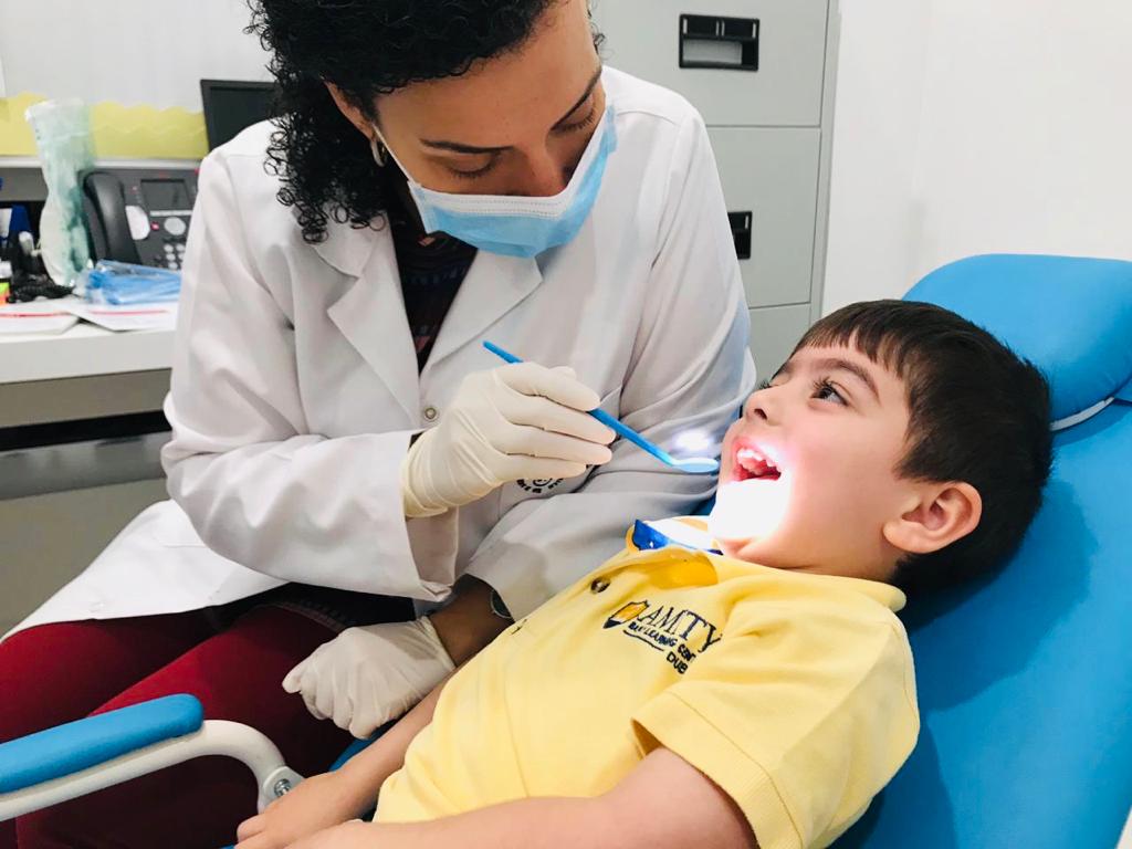 What did we learn from the Dentist today?
📌Brush your teeth twice a day.
📌Eat a healthy diet, high in fruits and vegetables and low in added sugars( avoid sugary drinks).
📌Regular checkups and cleaning every 6 months.
#amityelc #selfcareroutines #healthyteeth #dubaimums