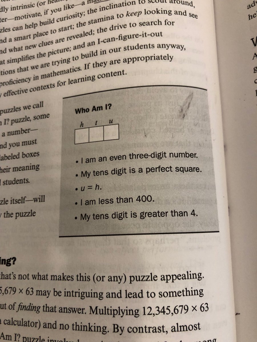 KellyDarkeMath's tweet image. My 9 year had a blast solving this puzzle this morning. From Making Sense of Algebra.  #morningmath #mathbookmagic