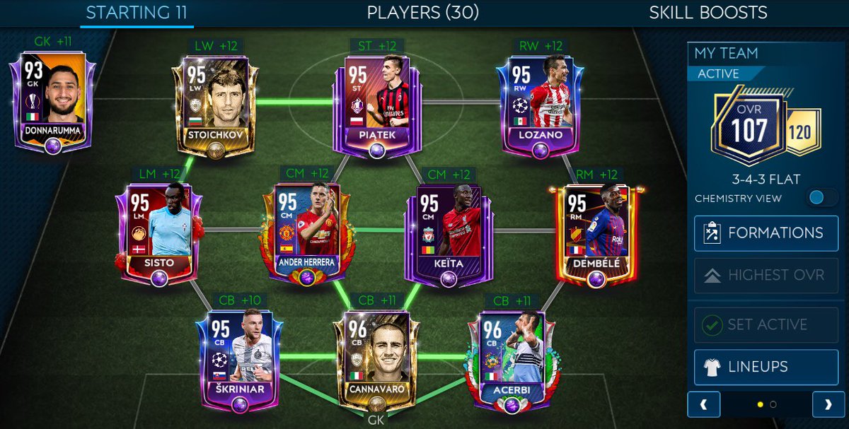 KrystianPorebs1's tweet image. After changing my team from grey to leg boost I lose my ovr but I’m back to 107 and going for 108I’m stronger and really enjoy game with this team :) @havanaOnana_ @DavJacobs @AlenHD_FIFA @EAFIFAMOBILE @BadBuckyRFM @FIFAMobileDev @NationsCon @PB310590 @DreoDreo2 @EdAlves53842443