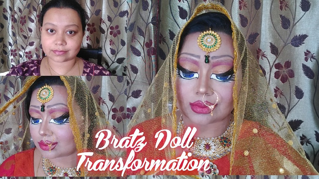 Here is on of my favorite, and I struggle most to create this, hope you also enjoy to watch. 👇👇👇
youtu.be/Ec0pEqiVNag
Inspired by @Sjlovesjewelry 
#Bratzchallenge #bratzindianbride
#creativemakeup #makeuptutorials
@YouTubeIndia @YTCreators @YouTube