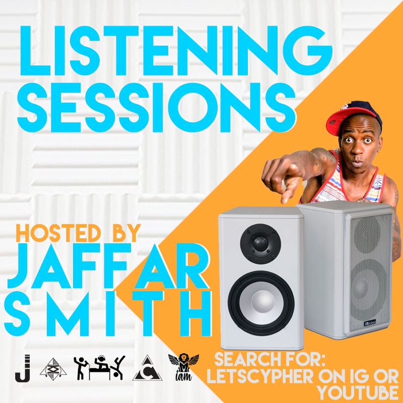 LetsCypher's tweet photo. Listening Session with Jaffar! Come hang out with @JaPHONICInc while he goes through the vault and finding 💎's! On our YouTube at Noon (Pacific time). https://t.co/s50uz1KzRW