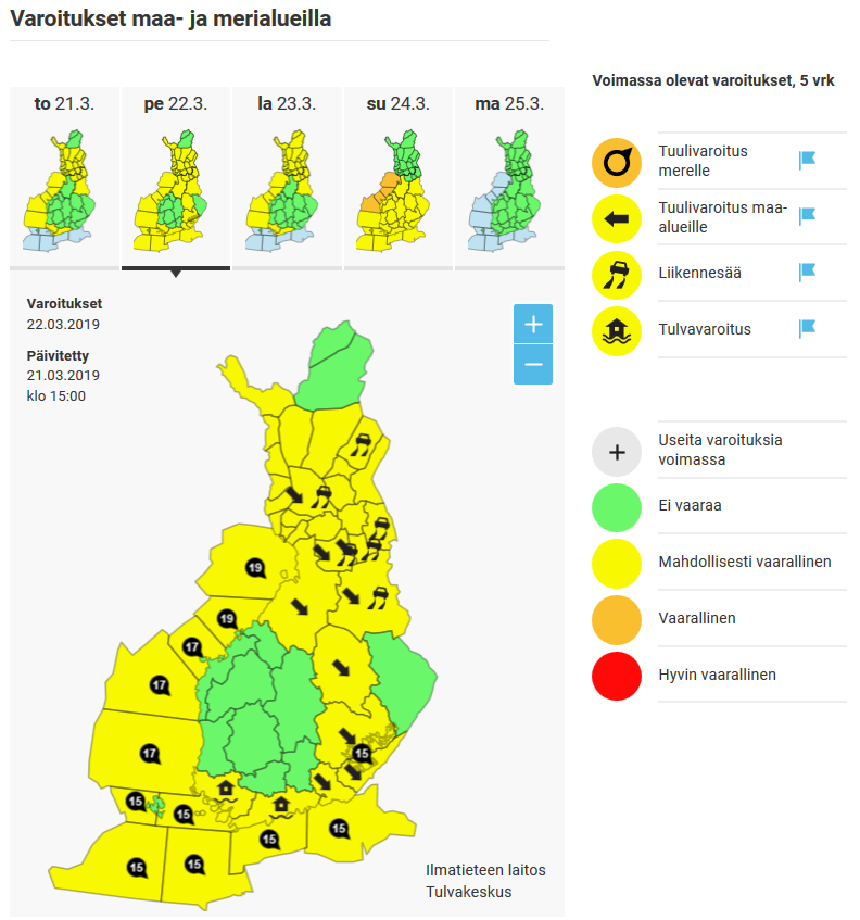 meteorologit's tweet photo. Ensi yönä tuuli on puuskaista erityisesti Pohjois-Pohjanmaalla, myöhemmin myös idempänä. Lumipyry heikentää ajokeliä Kainuussa ja osassa Lappia. Katso ajantasaiset säävaroitukset: https://t.co/DjlHmRoODP #kevät #puuska https://t.co/ljaFGbNp9G