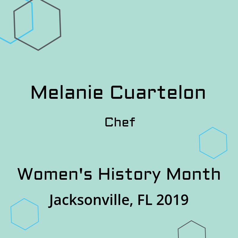 Melanie Cuartelon is a second-generation Filipino American who was born and raised in Orange Park. She was interested in cooking from an early age. Watching her mother and grandmother cook served as her inspiration. #WomensHistory #WomensHistoryMonth #Chef #FilipinoHistory 1/4