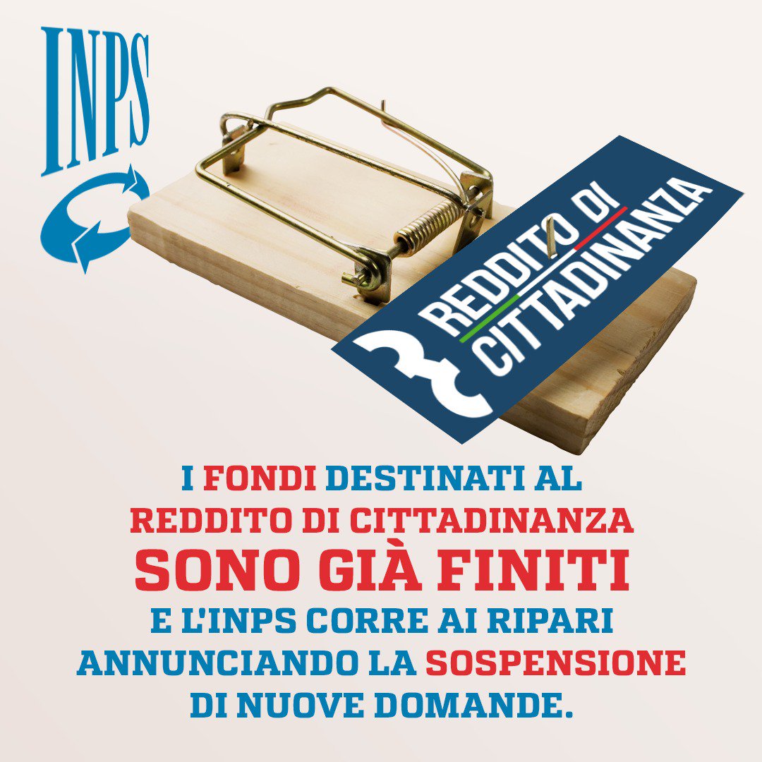 Il #Redditodicittadinanza doveva abolire la povertà e invece si è dimostrato un inutile strumento di propaganda, visto il costante crollo del #M5S nei sondaggi.