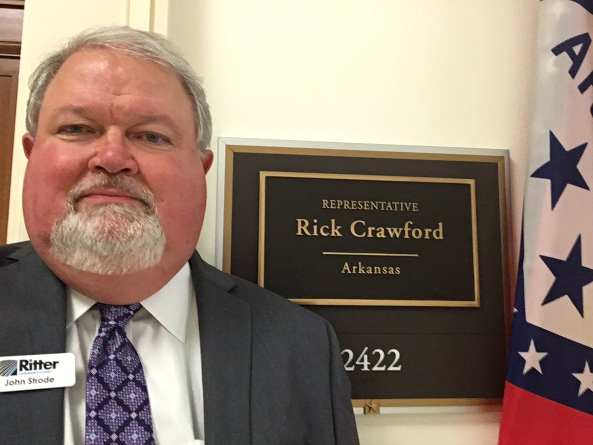 Strode55's tweet image. Final stop of the day. @RepRickCrawford office to visit about broadband issues in AR1 district.  @RitterComm appreciates Members of Congress who listen to learn about issues impacting residents of their district.  #ACAConnects