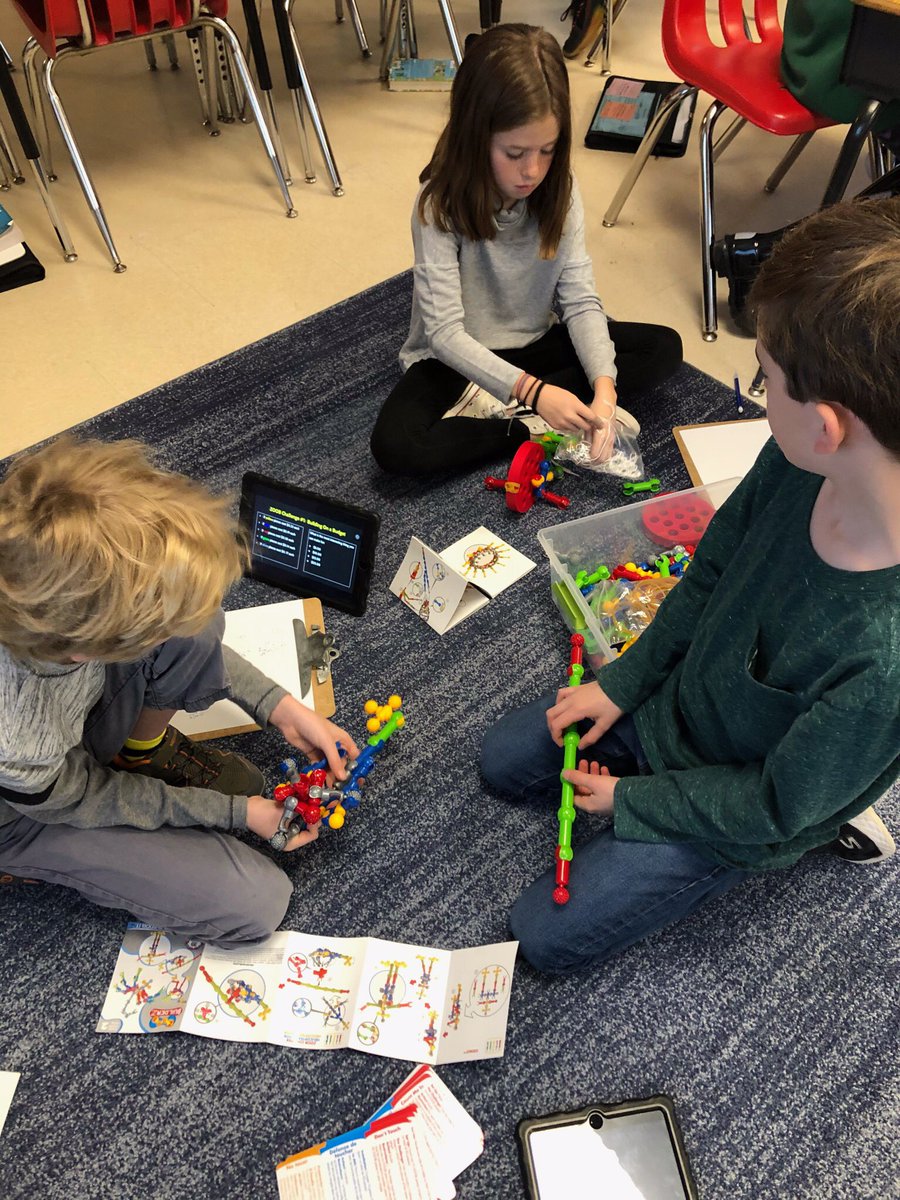 MissSklar's tweet photo. Just another day at math centers...students designed their own creation (on a budget) using Zoobs! @APSMath @APS_STEM @McK_Trainor #McKAPS #APSstem https://t.co/eOblG67iFu