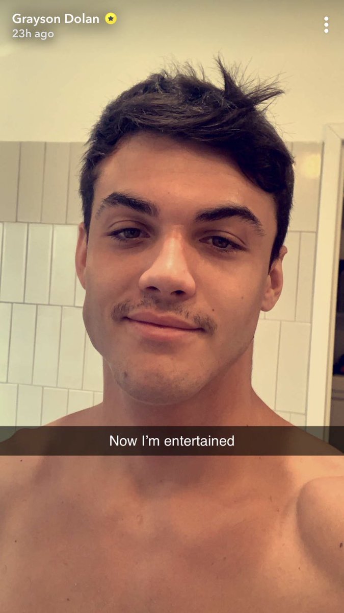 dolanbiebsx's tweet photo. Stache on @GraysonDolan 👨🏻🤔 .....yes 👍🏻 or no 👎🏻 (me personally not a huge fan of the stache alone) https://t.co/Zox6Poh4KD