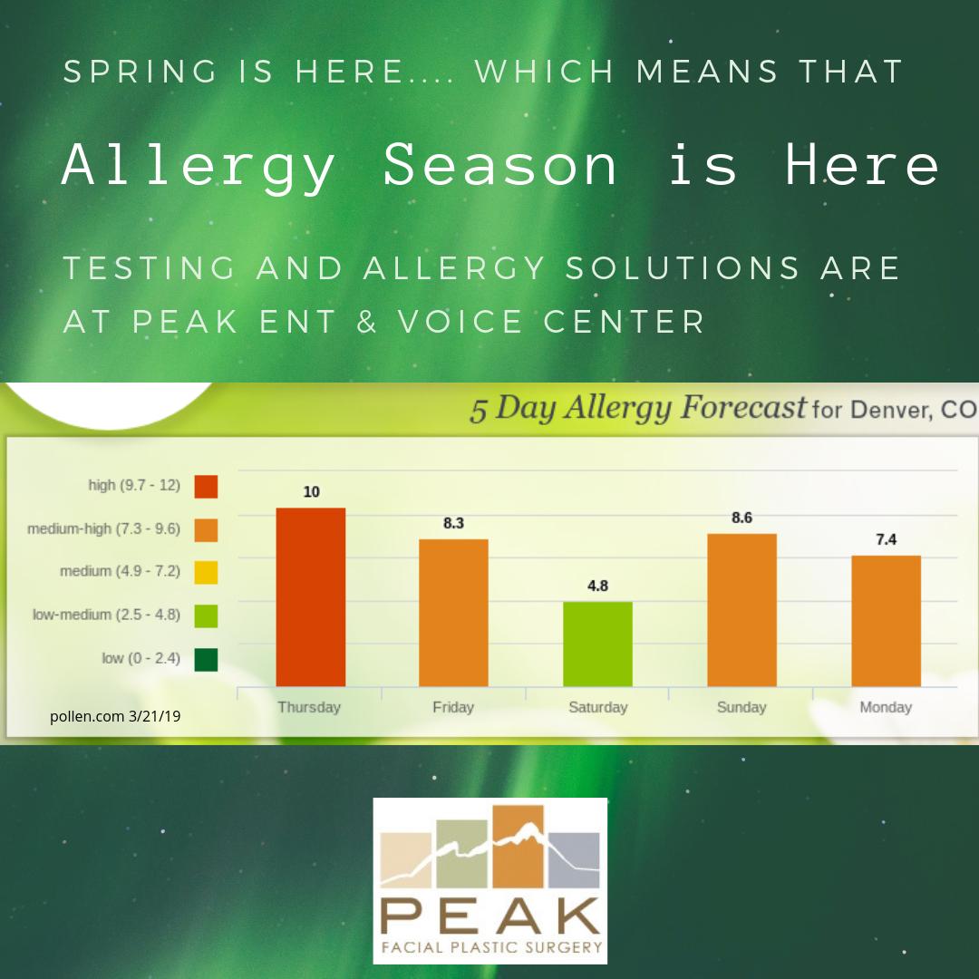 PeakENTVoice's tweet photo. Today's top allergens in the Denver area today are Poplar, Elm and Juniper.
Peak ENT can help - with allergy testing & solutions like allergy drops, you can be enjoying the great outdoors!
#allergyrelief
#peakentandvoicecenter
#allergies
#allergydrops
#allergytesting https://t.co/smoPUiwIvN