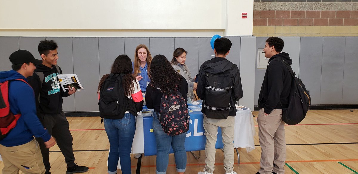 LASGS2006's tweet photo. College and Career Fair at MCLC. Amazing stuff. https://t.co/tzXmclYKRx