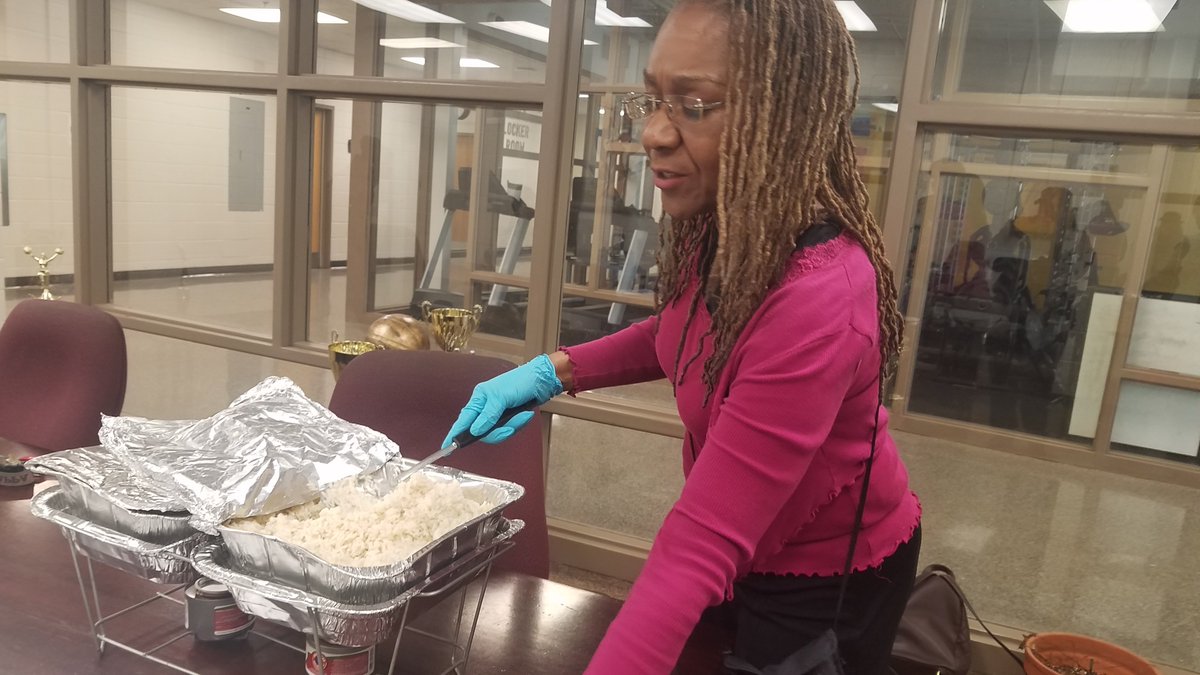 CoachAllen_FDHS's tweet photo. Shout out to Dr. Simmons and Ms.Miller for the wonderful curry chicken and shrimp scampi provided for the team. Dr.SImmons has been a supporter since she stepped foot on campus! The love is real!
@mylongestrun 
@apsDouglassHigh 
#StateChamps
#Godisgood
#weallwegot
#weranitback https://t.co/fPDBzH8AOF