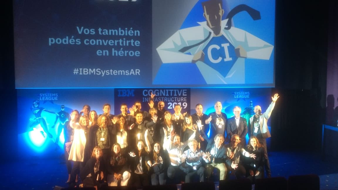 Jimemoli's tweet photo. Cognitive Infrastructure 2019 fue una jornada distinta: sorprendimos a todos en un ambiente diferente, y los protagonistas, los superhéroes, fueron nuestros clientes contando sus experiencias. Gracias a ellos y al team de IBM x haber compartido un día increíble! #IBMSystemsAR https://t.co/i6NFxZm2Ta