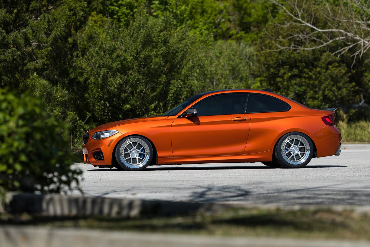 BCRacingNA's tweet photo. The BC BMW F22 M235i package!! Suspension • #bcracingna #BRSeries #CustomCoilovers.
Wheels • @BCForgedNA 18” LE52 with brushed clear faces, polished lips, and gold hardware! • #bcracing #bcforged #bcforgedna #customcoilovers #go4gold #bmw #235i #f22 https://t.co/FUeXzHNPrO