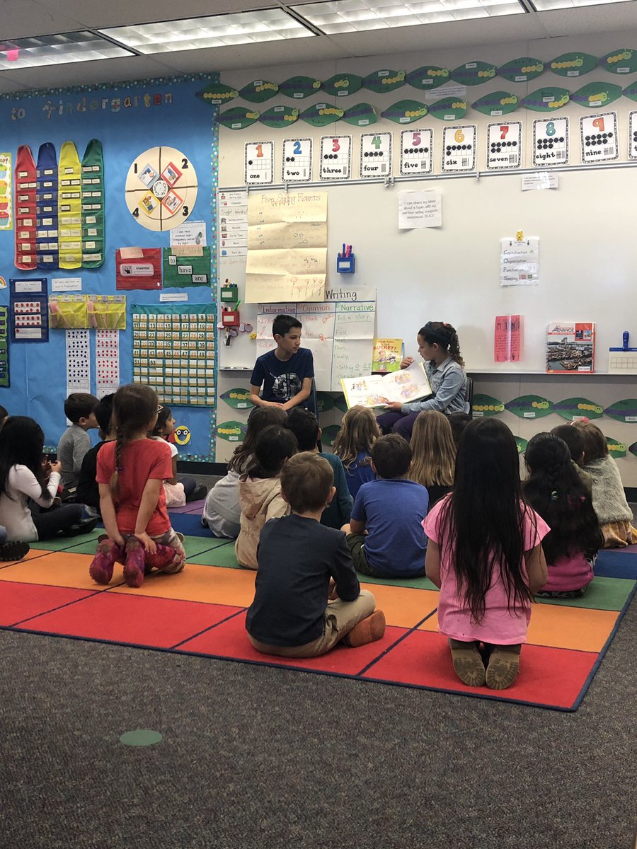 mrs_ssw's tweet photo. Student Council reading, “How full is your bucket?” To our kinder classes for Mental Health Awareness week.  @PalomaSMUSD @NAMICommunicate @Courtne06799358 @SanMarcosUSD #KindnessMatters #MentalHealthAwarenessWeek #SchoolSocialWork https://t.co/hWKLf9S8e2