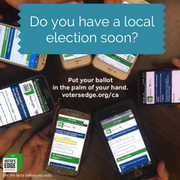 cavotes's tweet photo. There are many local elections happening all over #California! Find out if you have one: https://t.co/ENWWw4432o 

#localelectionsmatter #cavotes @VotersEdge 🗳️ https://t.co/lBzUeGcIFQ