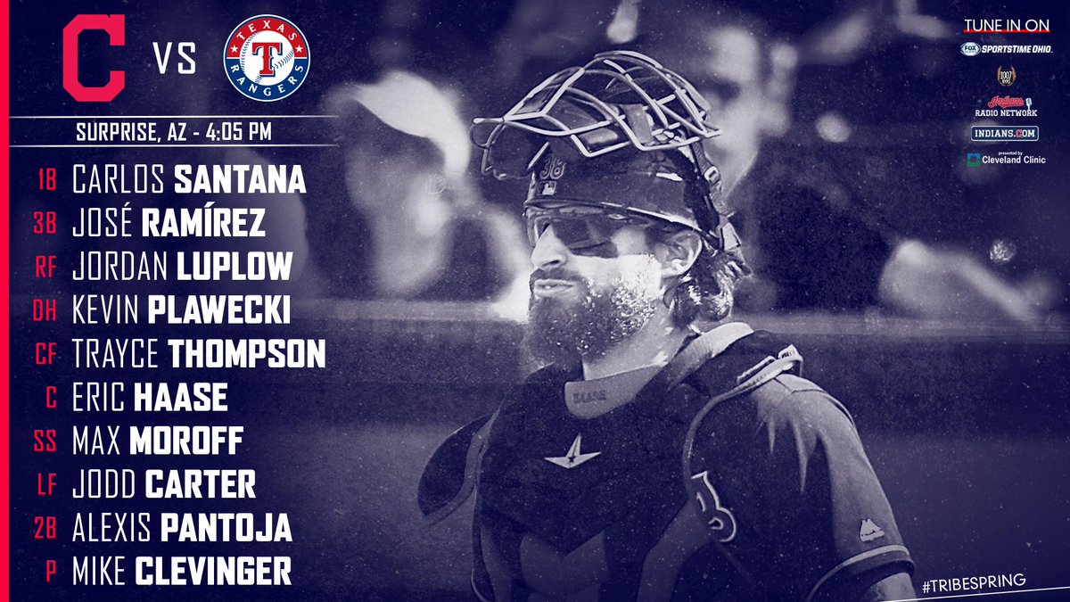 CleGuardians's tweet photo. Eric Haase is slashing .368/.789/.381 with 2 HRs during #TribeSpring ... Those are solid numbers.

#RallyTogether https://t.co/3SxI7UQIOz