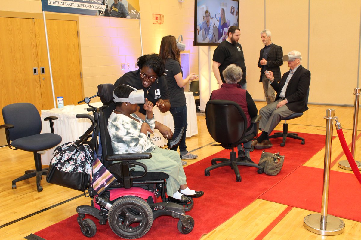 HCSnews's tweet photo. Immerse yourself in a job at @HCSnews. Experience what it's like to work alongside people with disabilities. Discover a rewarding career in a direct support role! Visit https://t.co/wjnBQNYlCX #HCS360 #DirectSupport360 #ExperienceVRatHCS #VR #VirtualReality https://t.co/ievJkRcaQm