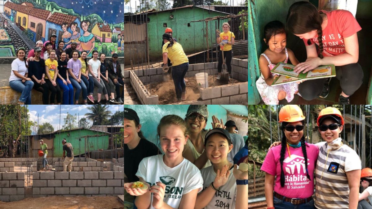 babsonalumni's tweet photo. Since 2007 a group of #Babson students travel to El Salvador every #SpringBreak with @BabsonHabitat, helping to build homes, teach entrepreneurship and immerse themselves into the local culture 🇸🇻 These photos from the current group have us wishing we were with them @BabsonOFS https://t.co/bPqRVdxXEo