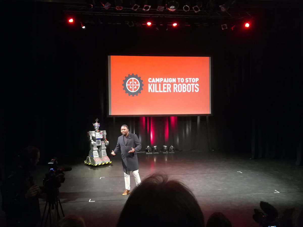 NikolasBerlin's tweet image. &quot;There is no way to use autonomous weapons #LAWS in compliance with international law&quot; @DrThompsonLaw  #KillerRobotsGer